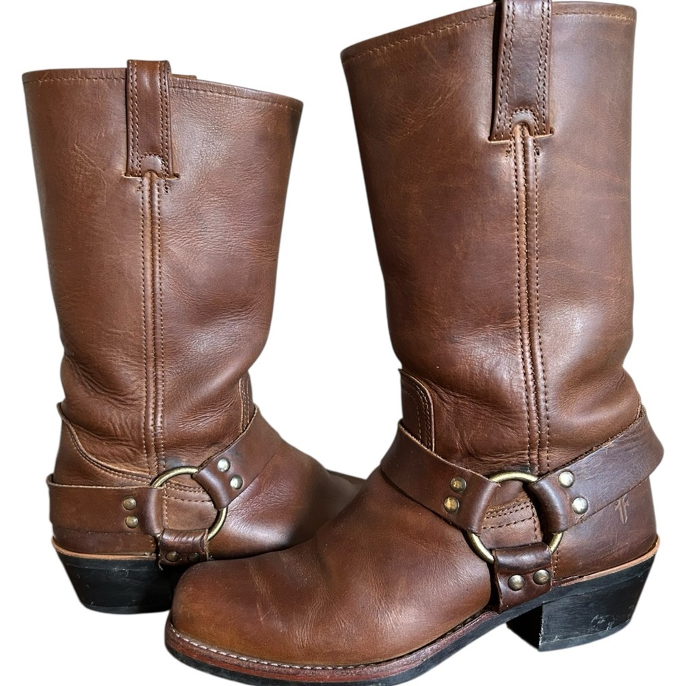 Frye Harness 12R Square Toe Boots Women’s 8 M